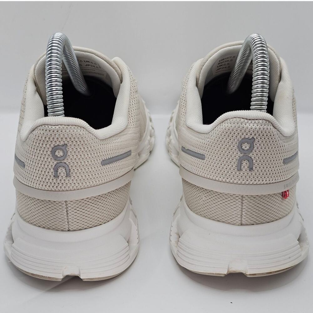 On Cloud 6 Pearl White Womens 7.5 UK 5.5 Running Shoes Sneakers Athletic - Picture 5 of 10
